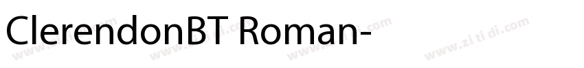 ClerendonBT Roman字体转换